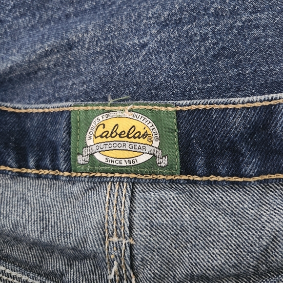 CABELAS Men's Carpenters Painters Utility Workwear Denim Jeans Size 34x30 Casual - Picture 3 of 8
